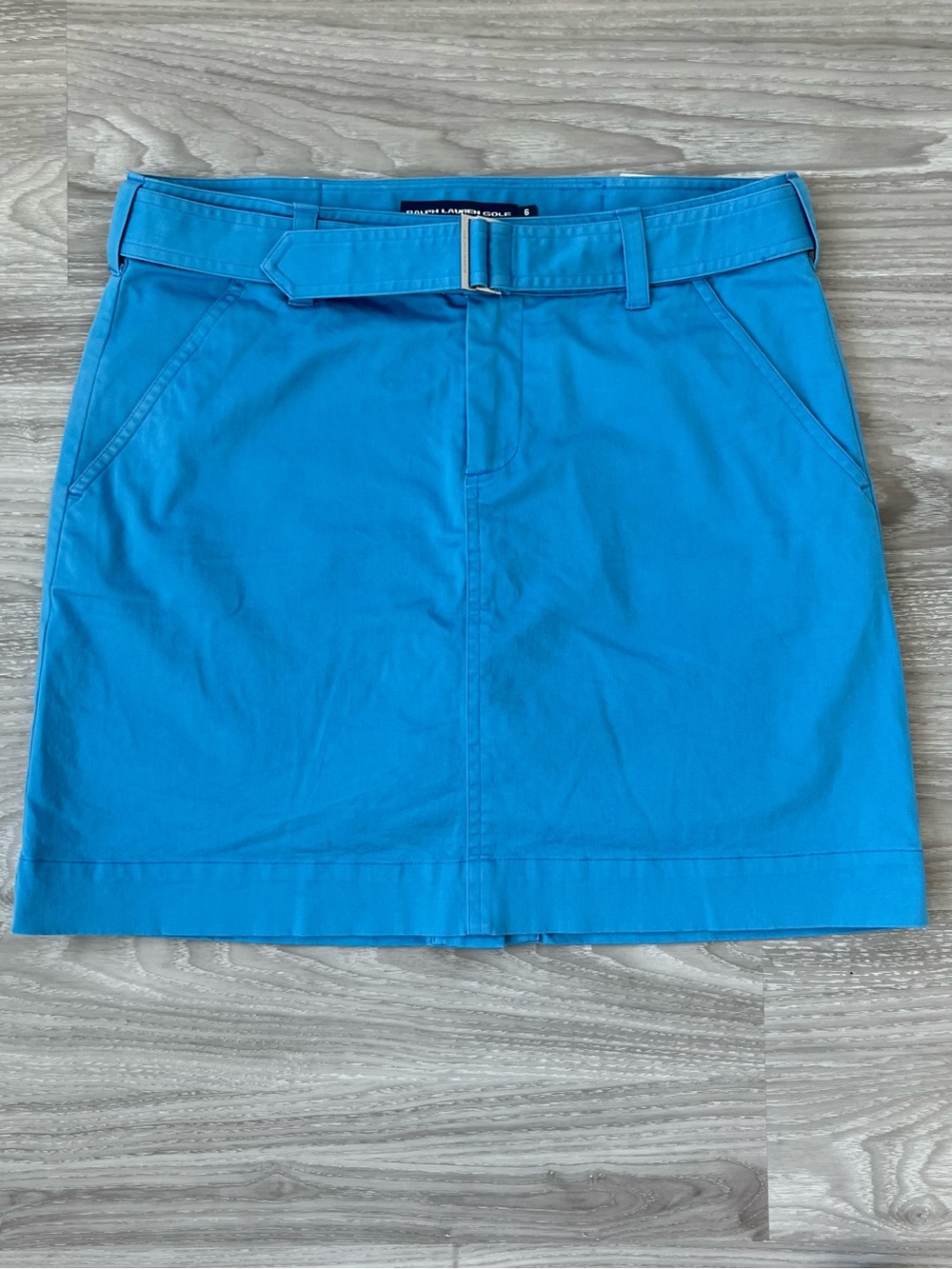 Ralph Lauren Polo Women’s Cotton Golf Skort Blue Shorts Under Skirt Size 6